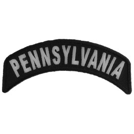 Pennsylvania Patch - 4x1.75 inch. Embroidered Iron on Patch
