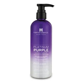 MARTHA DEBAYLE HAIR TECH Platinum Purple Acondicionador. Matiza y neutraliza. Con extracto de Orquídea, 450 ml.                                       