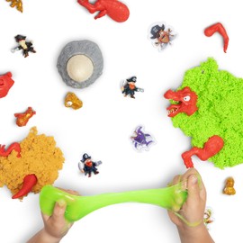 Smashers Dino Island Mini Egg Spinosaurus by ZURU Prehistoric Discovery Toy with 10 Surprises, Dinosaur Toys, Slime, Sand and More Age 5+