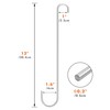 iBorn 12 Inch Extension S Hooks Stainless Steel S Hooks,