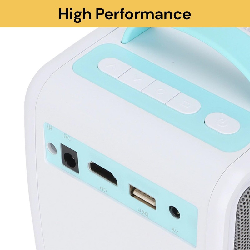 EZONEDEAL Stable Performance Wide Application 1080P HD Mini Video Projector