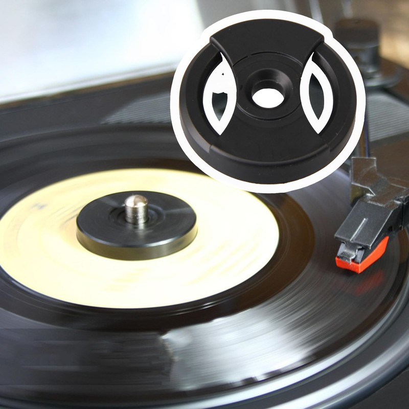 Mxfans 7 Inch Vinyl Record Centre-Hole Adapter Turntable Phonograph 45RPM