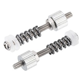 sourcing map CPU M2.5 Water Cooling Screw Iron Mounting Screws with Hex Nut and Insulation Seal for PC Computer Water Cooler Block, Pack of 2, Silver