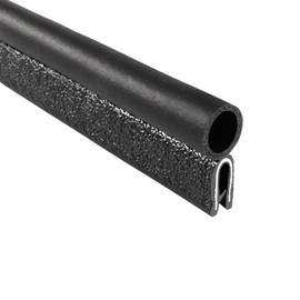 Trim-Lok Trim Seal with Top Bulb – Fits 1/8” Edge, 7/16” Bulb Seal Diameter, 25’ Length – PVC Plastic Trim with EPDM Rubber Seal, Easy to Install for Cars, Boats, RVs, Trucks, and Home Applications