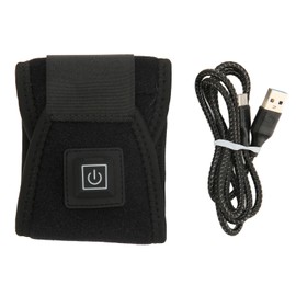 Electric Heated Wrist Brace 3 Temperature Gears Hot Compress 360 Degrees Hand Heating Wrap Band Black