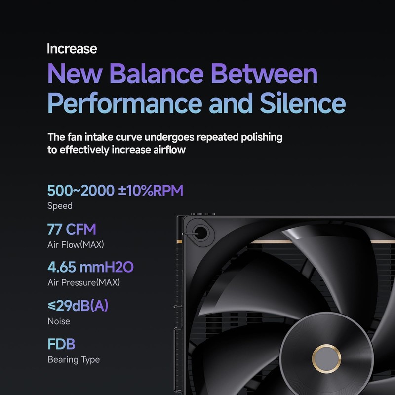 Iota A40 CPU Air Cooler Single Tower CPU Cooler with