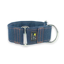 Galguita Amelie Martingale Dog Collar Jeans 4cm Wide Medium (30-39cm Circumference)
