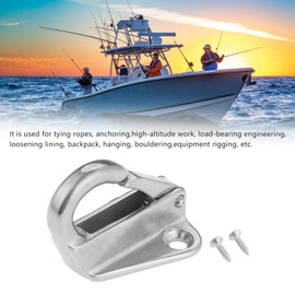 Marine Grade Stainless Steel Spring Fender Hook Snap Fastening Rope Boat Sail Tug Ship, Hardware Boat Accessories, Carabiner Hook Boat Hook with Screws, Safety Hook, Heavy Hook, Marine Spring (2