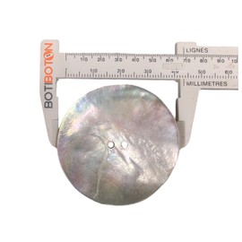 BOTIBOTON - Mother of Pearl Buttons Made of Shell Buttons - Akoya - Mother of Pearl Buttons Large for Sewing - Small Button for Babies and Shirts - Various Sizes - Made and Shipped from Spain - 44 mm