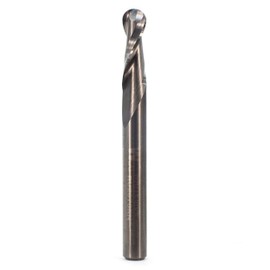 Whiteside 1/4 Ball Round Nose CNC Router Bit, 1/8 R, 3/4 CL, 1/4 SH, Two Flute by Whiteside