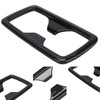 Rear Water Cup Holder Panel Frame Trim Carbon Fiber Style