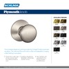 Schlage F51A PLY 622 Plymouth Door Knob, Keyed Entry Lock,