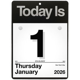 AT-A-GLANCE 2026 At-A-Glance K1-00 Today Is Tear Off Wall Calendar with Base, 6 x 6"
