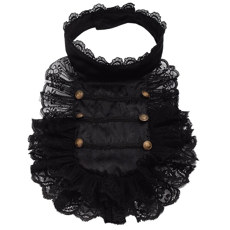 FAD-4U Victorian Jabot Collar Lace Ruffle Pirate Vampire Cosplay Colonial