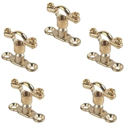 Brass Munsen Ring 15mm and Male Backplate Pack of 5 - M10