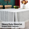 Yofori Cotton Tablecloth Rectangle with Tassels, for Dining Decor or