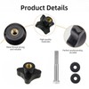 SZHSYJY 2 Set Rollator Walker Replacement knobs,Universal,Replacement Arm Adjustment Knobs