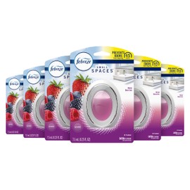 Febreze Small Spaces Air Freshener, Wild Berries, Odor Eliminator for Strong Odors (Pack of 6)