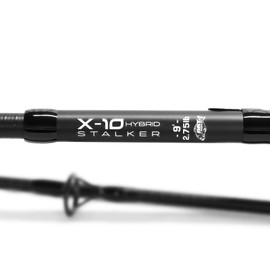 BAT-Tackle X-10 Hybrid Stalker Carp Rod - 30T Carbon Rod with Telescopic Handle | Semi-Parabolic Action | Compact Pack Size | Antifrap Ring, EVA Grip, 3 Bridge Rings (10ft - 3.00lbs)