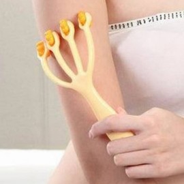 Set of 2 body massage rollers and 2 finger massagers, thigh massage roller massager