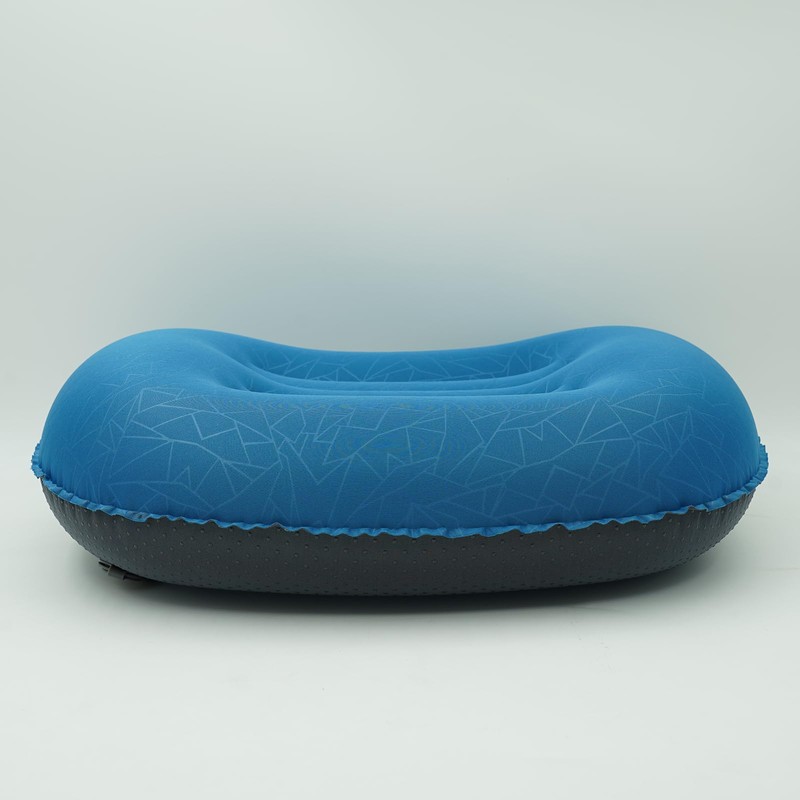 RLXMARTD Ultralight Inflatable Camping Pillow, Compressible Travel Neck Support, Blue