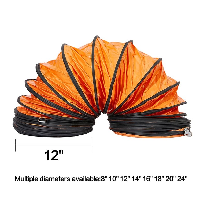 PVC Flexible Duct Hose, HVAC Duct Hosing Flame Retardant for