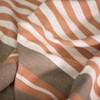 Pinstripe African Print Throw Lightweight and Ultra Soft (Cobblestone and