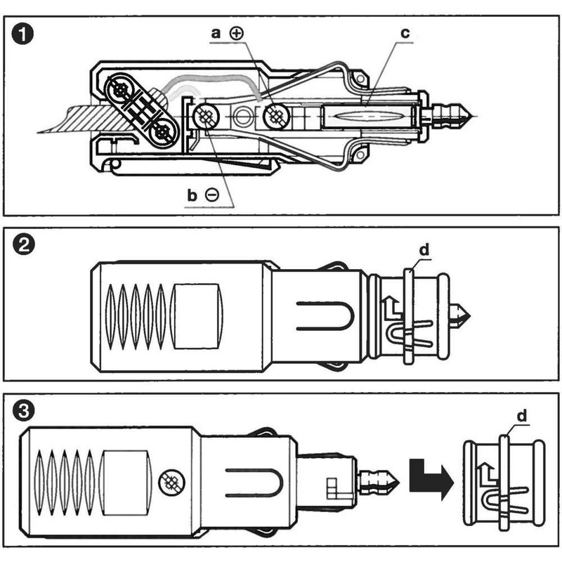 CarPro SICHERHEITS-UNIVERSALSTECKER 8A MIT SICH
