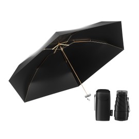 MJOFFIN Travel Mini Umbrella, Lightweight、Compact and Easy to Fold, Windproof Compact Rain Umbrella, Sunshade and UV Protection Umbrella, Sunny and Rainy Dual-purpose Umbrella, Reinforced and