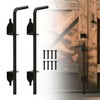URDOGSL 12" Heavy Duty Cane Bolts for Gates with Black