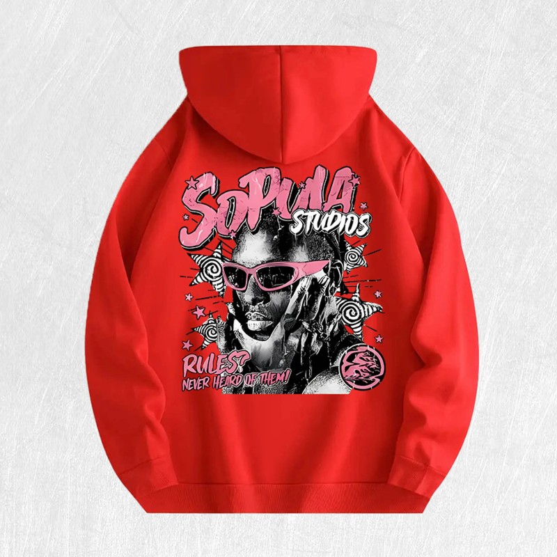 Sopula Studios Graphic Hoodie 100% Cotton US Warehouse 6 ColorsColor: