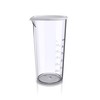 Arendo - Plastic Measuring Cup 600ml - 20oz - Clear