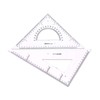 Large Triangle Ruler Square Set,Triangle Protractor,2 Pieces (Size 3)