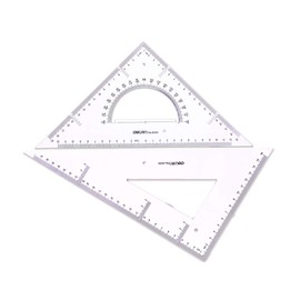 Large Triangle Ruler Square Set,Triangle Protractor,2 Pieces (Size 3)
