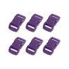 METALLIXITY Side Quick Release Buckle (1.1cm/0.43") 6Pcs, Plastic Adjustable Buckles