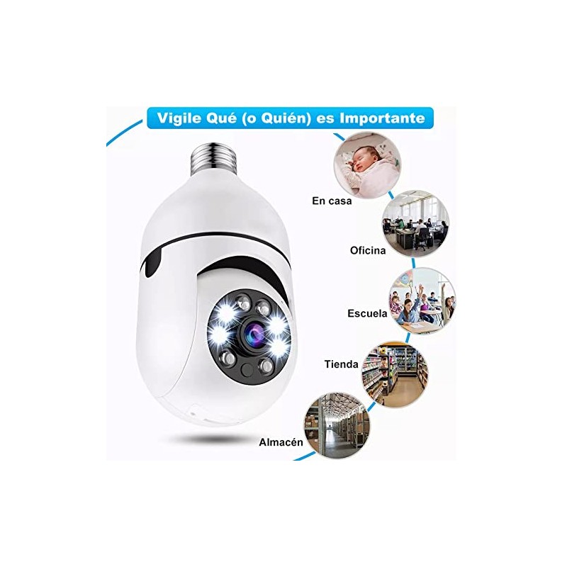 2PCS C?mara de Seguridad, Hd 1080P C?mara de Seguridad Inal?mbrica