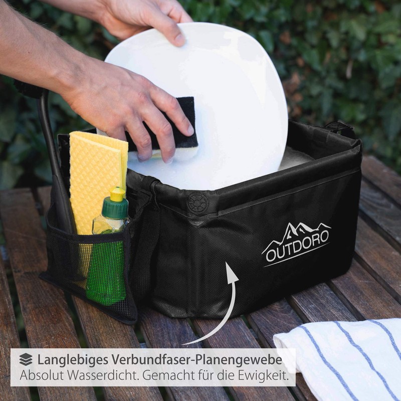 Outdoro Large Folding Bowl - 16 Litres - Includes Additional