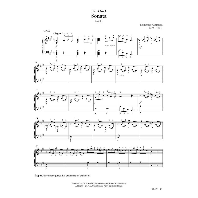 AMEB Piano Series 18 Grade 7