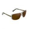 proSPORT Square Aviator Polarized Bifocal Sunglasses Gold Frame Brown Lens