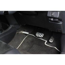 NEOPLOT Footrest Bar NEO NP72220 Adjustable Left Foot Position, Toyota Aqua/Vitz/Coroller Fielder and More CVT Cars, Silver, 3.5 inches (9 cm)