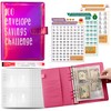 100 Envelope Savings Challenge Binder, Money Saving Binder with Cash