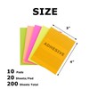 4A 10 Pads Full Adhesive Sticky Notes 3 x 4