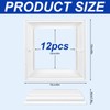 JarThenaAMCS 12Pcs Vinyl Post Skirt 4 x 4 Inch White