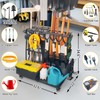 LCMWHOP Garden Tool Organizer - Heavy Duty Garage Storage and