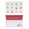 Sunstar Stationery Sanrio Letter Set Die Cut Mini Retro Sanrio