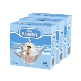 MANASUL Classic - Laxative Infusion Based On Senna, Peppermint, Lemon Balm, Liquorice and Anise. Herbal Tea with Calming Effect. 50 Tea Sachets. Pack of 3.