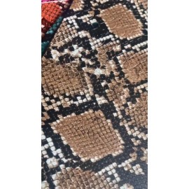 Unbranded Blue Cobra Snake Embossed vinyl fabric sold by the yard 54” wide