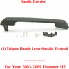 US AUTO PARTS PLUS New Tailgate Handle Lever Outside Textured