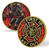 Fireline Guardian Firefighter Challenge Coin – Courage and Valor Memorial