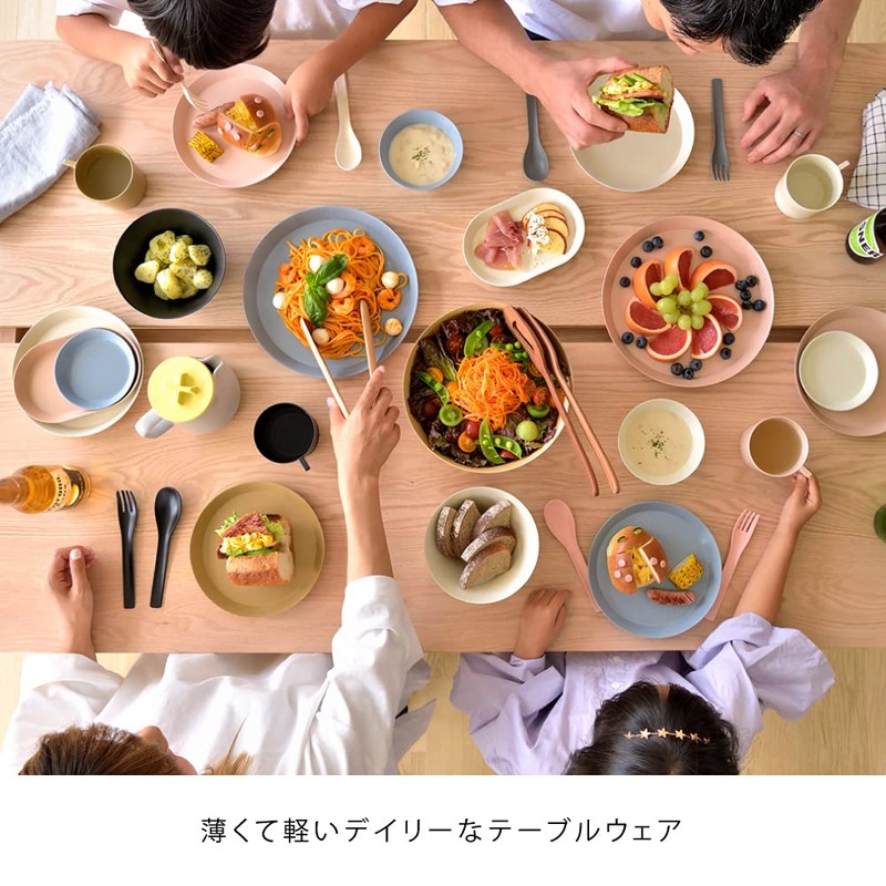 ideaco Medium Plate, Sand White Plate 7.1 inches (18 cm)